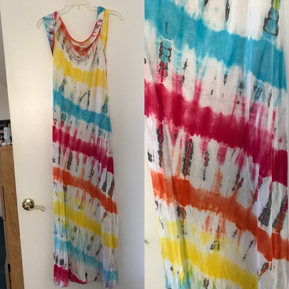 ASOS Ruby Rocks Maxi Dress Ombre Tie Dye